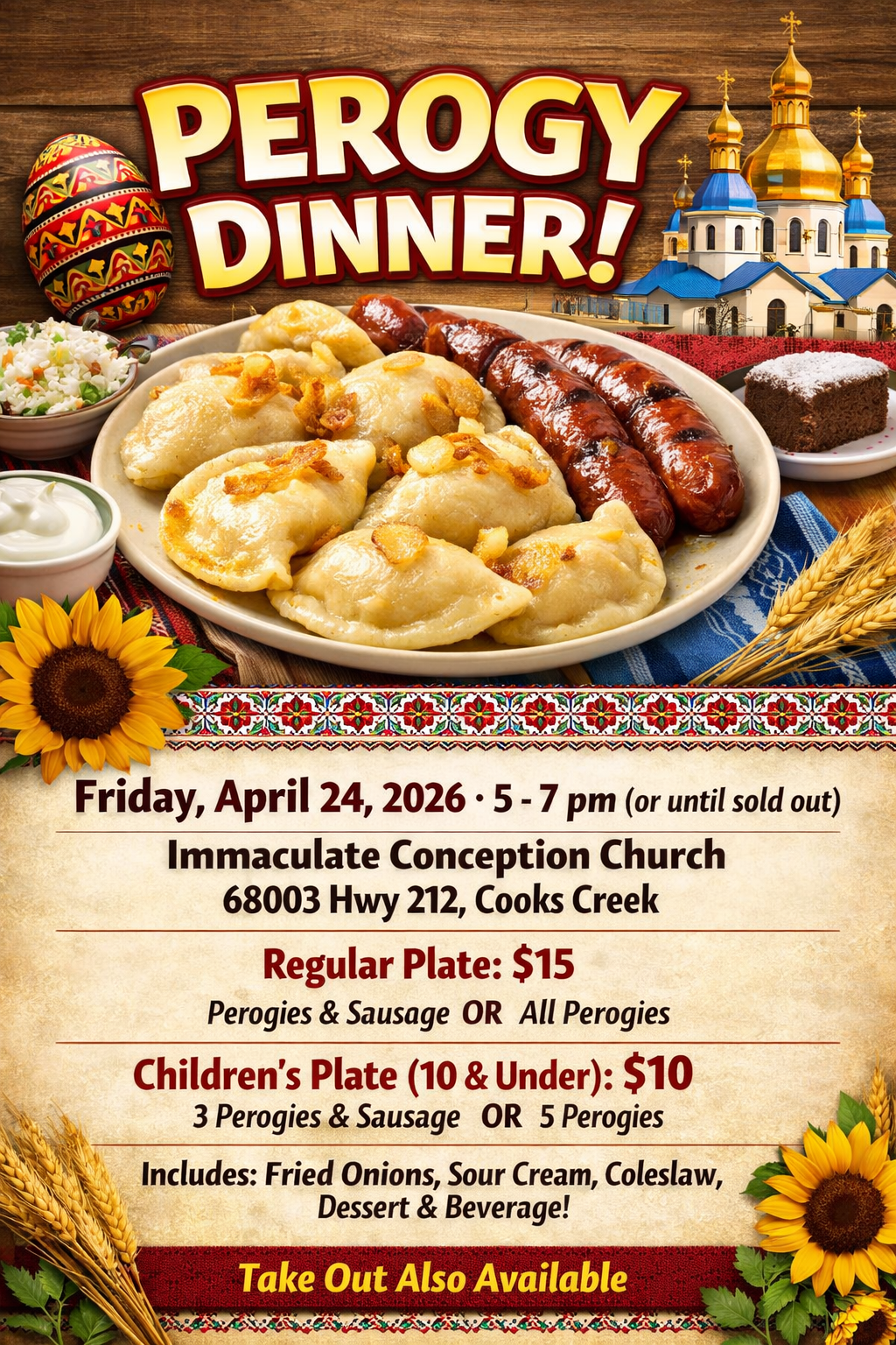 2026-04-24 – Immaculate Conception Church Perogy Dinner