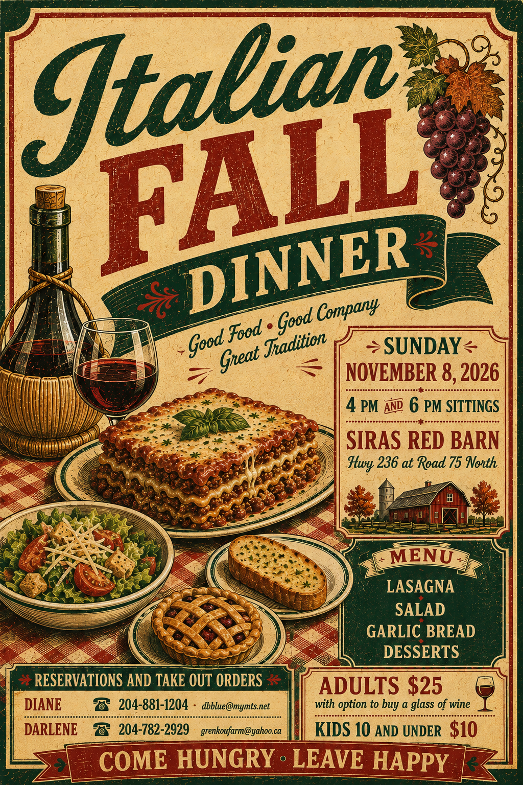 2026-11-08 – Italian Fall Dinner