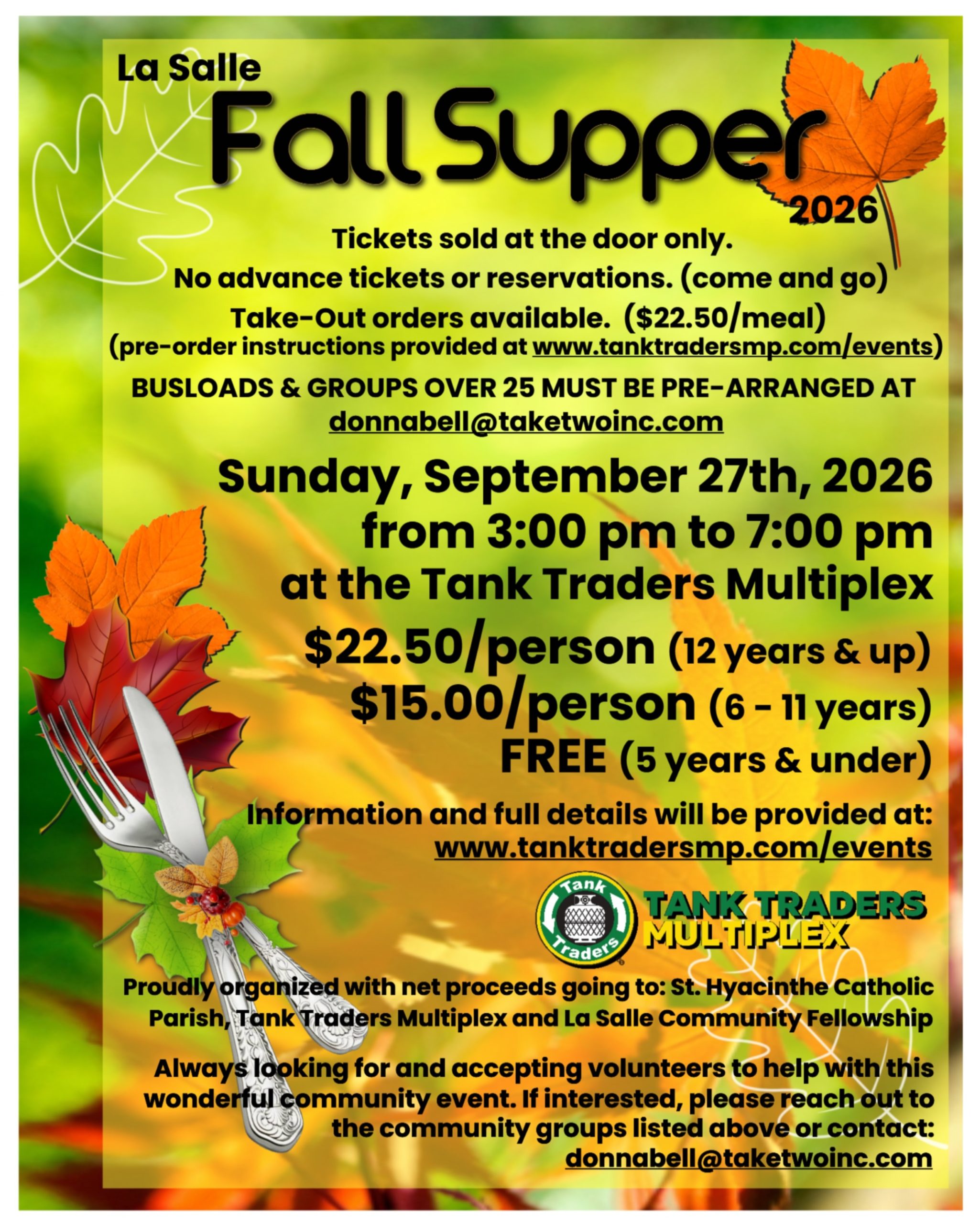 2026-09-27 – La Salle Fall Supper