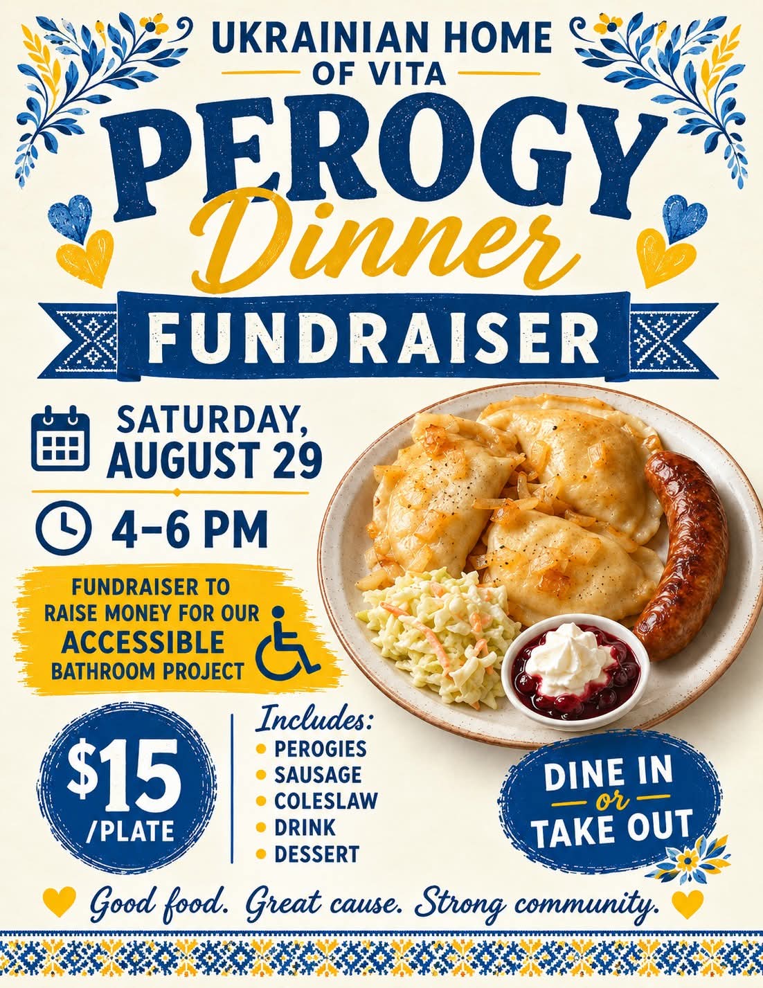 2026-08-29 – Ukrainian Home of Vita Perogy Dinner Fundraiser