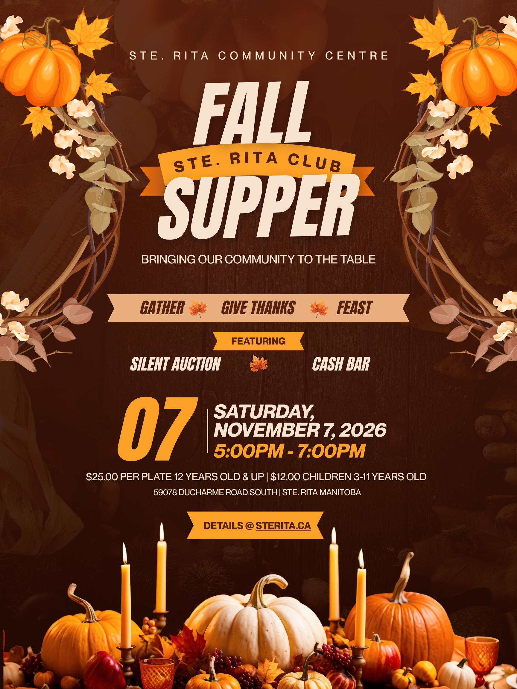 2026-11-07 – Ste Rita Community Fall Supper