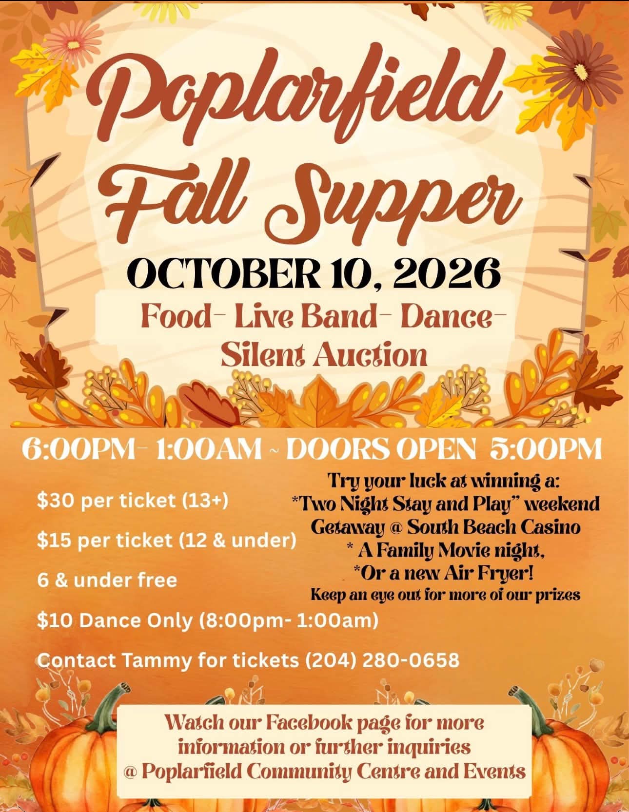 2026-10-10 – Poplarfield Fall Supper