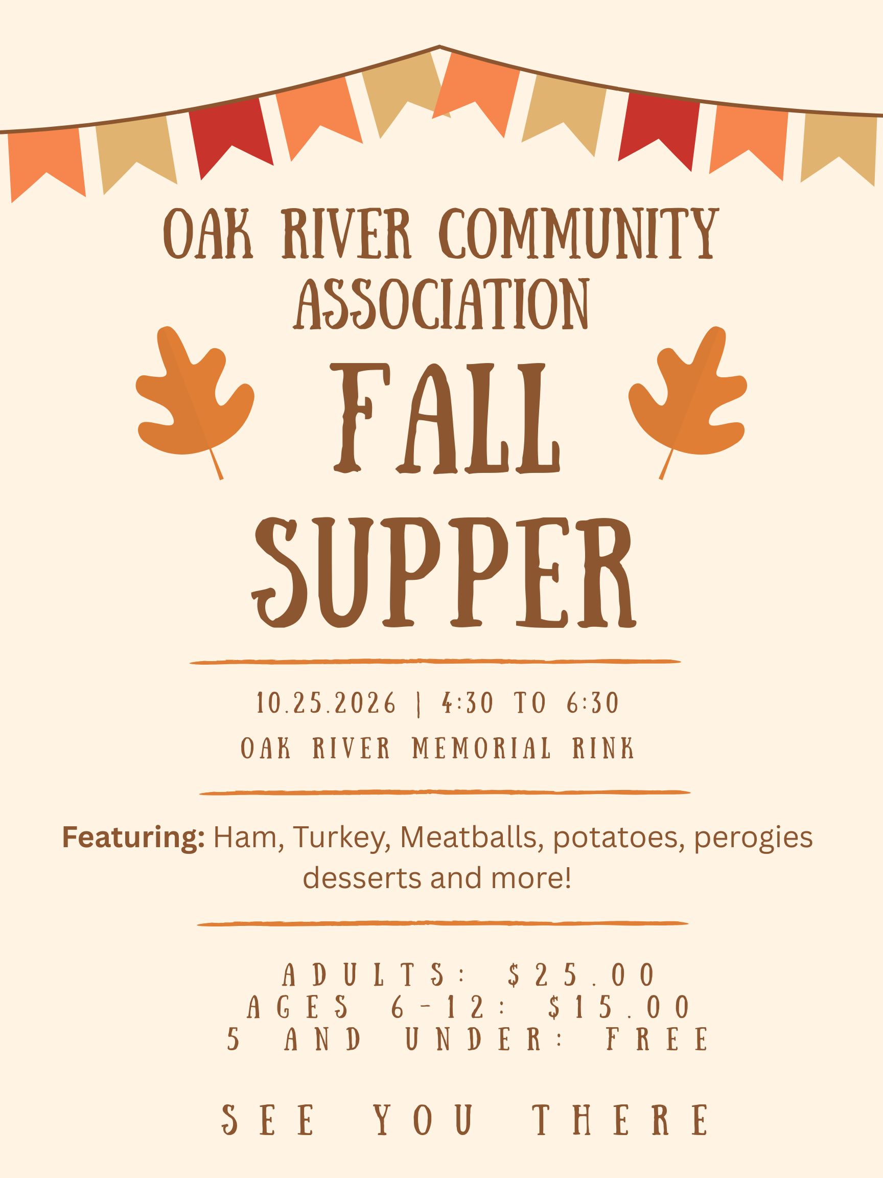 2026-10-25 – Oak River Fall Supper
