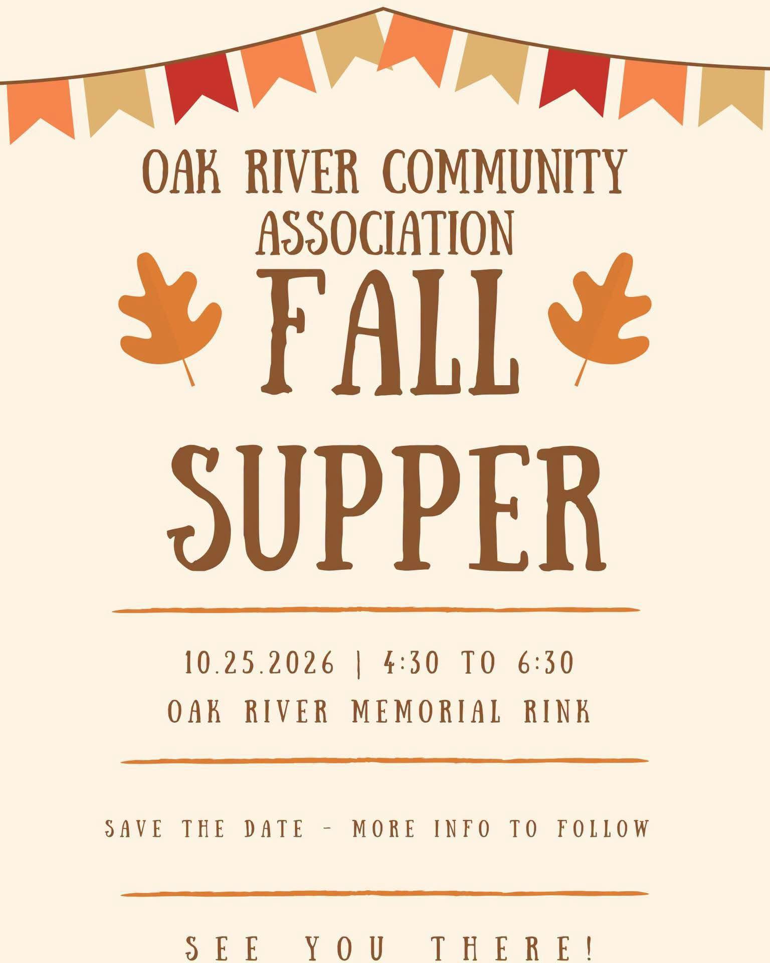 2026-10-25 – Oak River Fall Supper