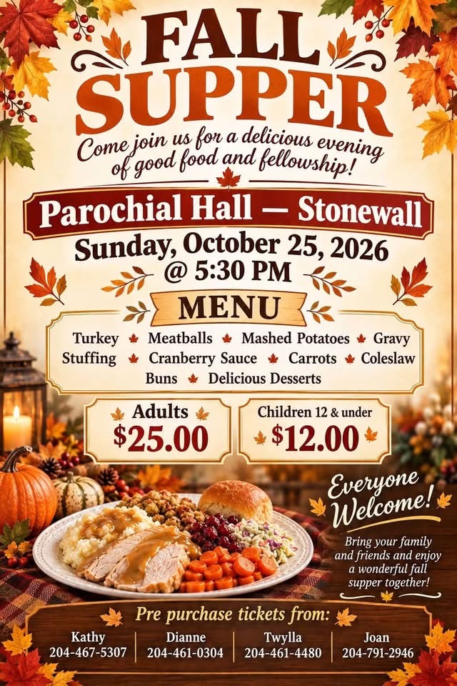 2026-10-25 – Stonewall Fall Supper