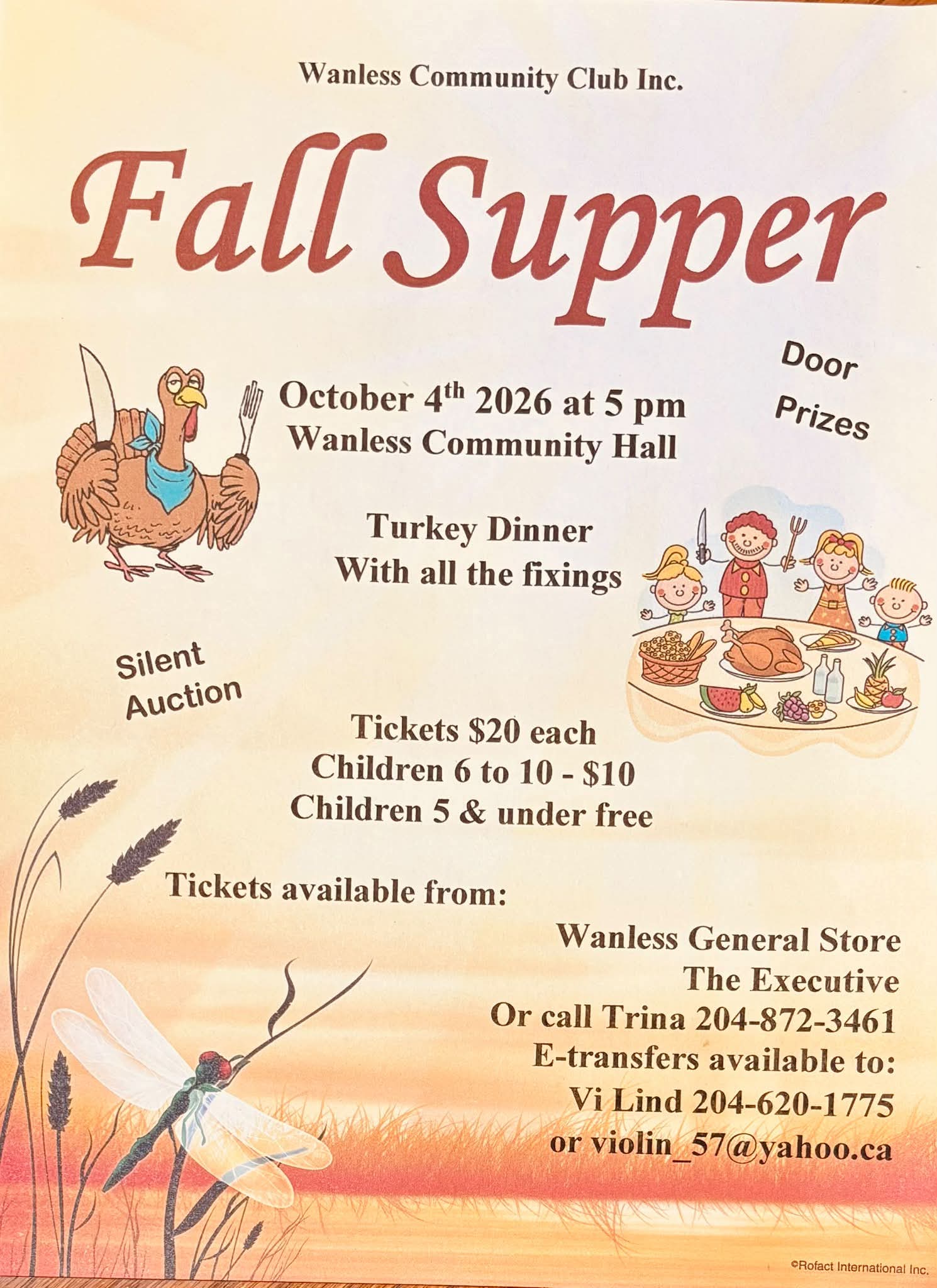 2026-10-04 – Wanless Fall Supper