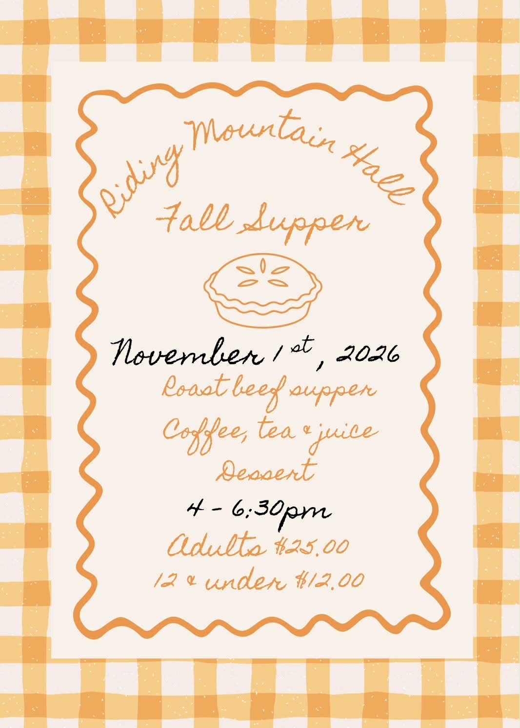 2026-11-01 – Riding Mountain Hall Fall Supper